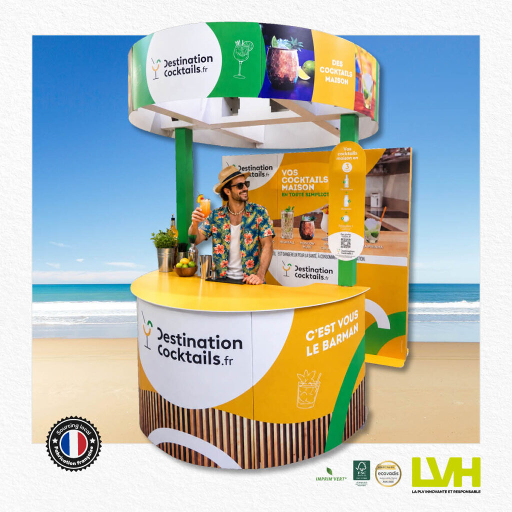 bar en carton : stand d'animation
