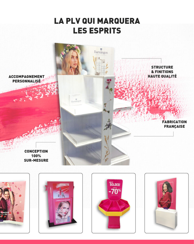 LVH fabrication de PLV pour la cosmétique et le maquillage